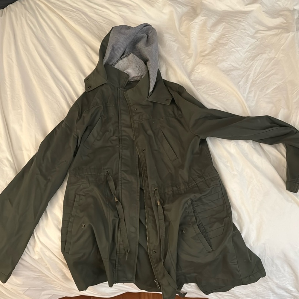 Dark green light jacket perfect for spring